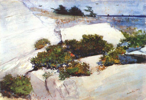 Maine Cliffs (Winslow Homer) - Reprodução com Qualidade Museu