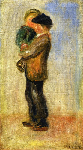 Homem carregando um menino (Pierre-Auguste Renoir) - Reprodução com Qualidade Museu