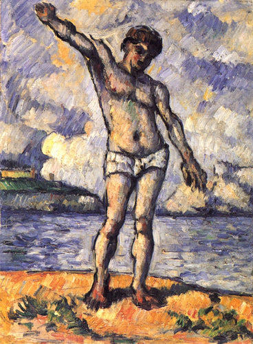 Homem em pé, braços estendidos (Paul Cézanne) - Reprodução com Qualidade Museu