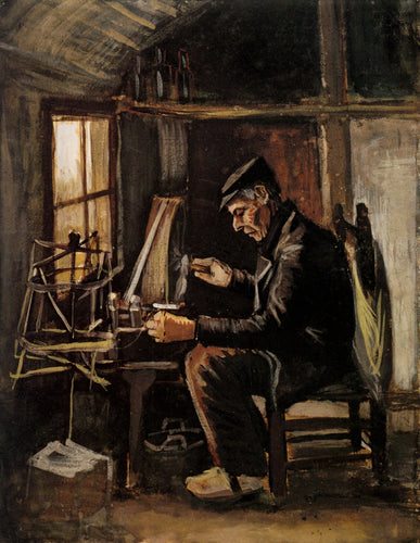 Man Winding Yarn (Vincent Van Gogh) - Reprodução com Qualidade Museu