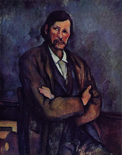 Homem com braços cruzados (Paul Cézanne) - Reprodução com Qualidade Museu