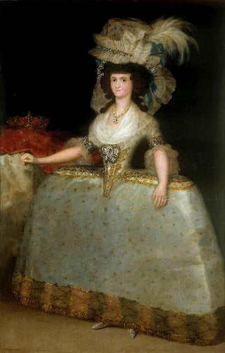 Maria Luisa de Parma usando cestos
