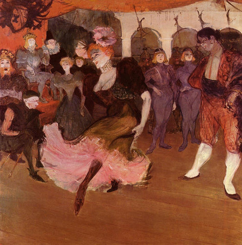 Marcelle Lender dançando no bolero no Chile (Henri de Toulouse-Lautrec) - Reprodução com Qualidade Museu