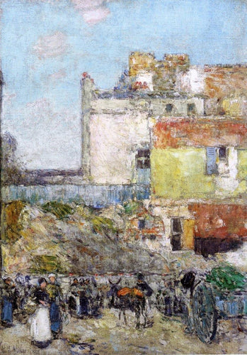 Marche, St. Pierre, Montmartre (Childe Hassam) - Reprodução com Qualidade Museu