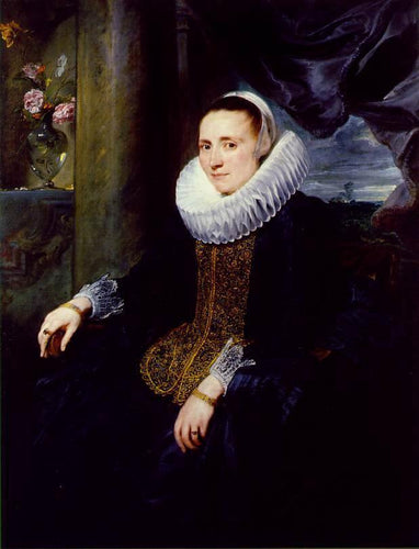 Margareta Snyders (Anthony van Dyck) - Reprodução com Qualidade Museu
