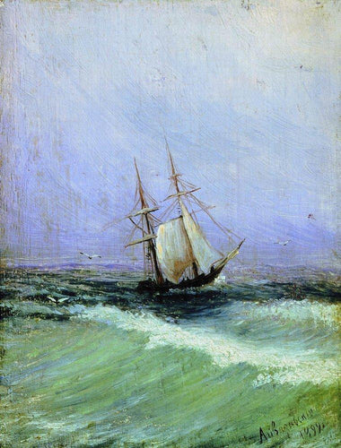Marina (Ivan Aivazovsky) - Reprodução com Qualidade Museu