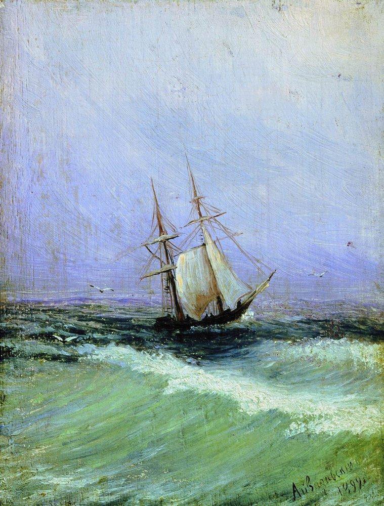 Marina (Ivan Aivazovsky) - Reprodução com Qualidade Museu