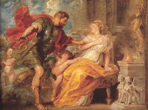 Marte e Rhea Silvia (Peter Paul Rubens) - Reprodução com Qualidade Museu