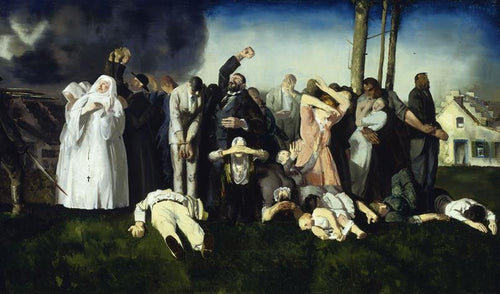 Massacre em Dinant (George Bellows) - Reprodução com Qualidade Museu