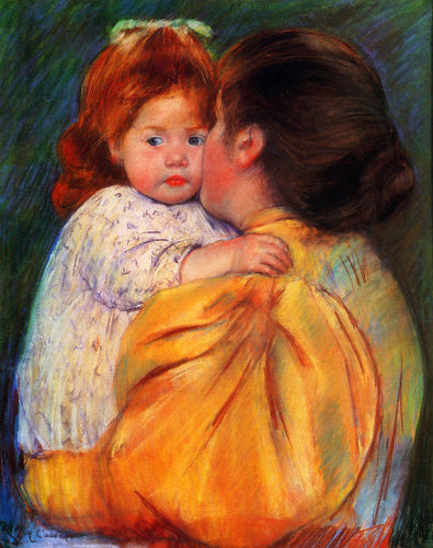 Beijo Materno (Mary Cassatt) - Reprodução com Qualidade Museu