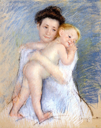 Ternura Materna (Mary Cassatt) - Reprodução com Qualidade Museu