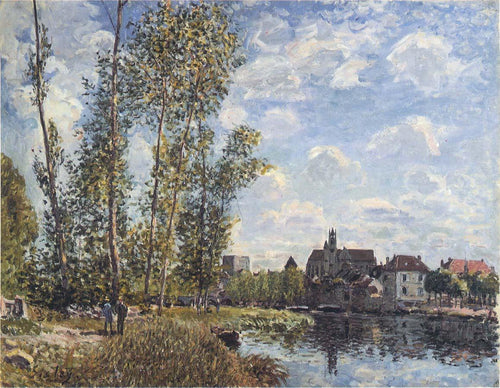 Tarde de maio no Loing (Alfred Sisley) - Reprodução com Qualidade Museu