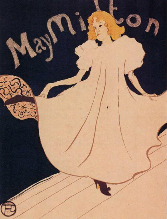 May Milton (Henri de Toulouse-Lautrec) - Reprodução com Qualidade Museu