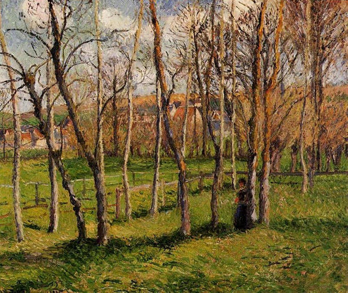 Meadow At Bazincourt (Camille Pissarro) - Reprodução com Qualidade Museu