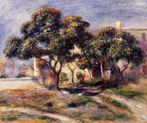 Árvores de nêspera (Pierre-Auguste Renoir) - Reprodução com Qualidade Museu