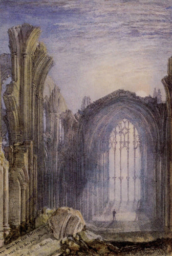 Abadia de Melrose (Joseph Mallord William Turner) - Reprodução com Qualidade Museu