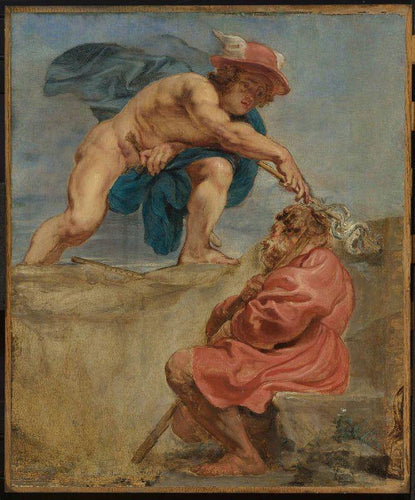 Mercúrio e um pastor adormecido (Peter Paul Rubens) - Reprodução com Qualidade Museu