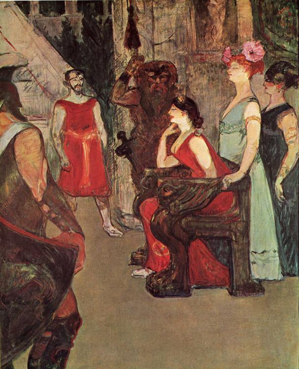Messalina Sentada (Henri de Toulouse-Lautrec) - Reprodução com Qualidade Museu