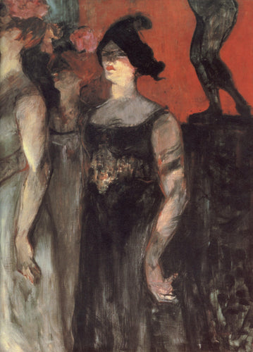 Messalina entre dois extras (Henri de Toulouse-Lautrec) - Reprodução com Qualidade Museu