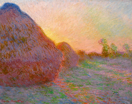 Grainstacks - Meules (Claude Monet) - Reprodução com Qualidade Museu