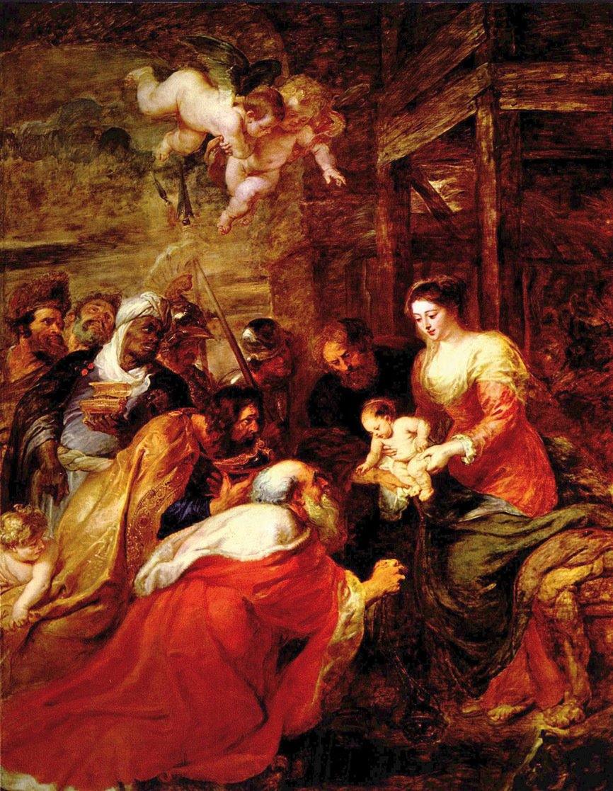 Adoração dos Magos (Peter Paul Rubens) - Reprodução com Qualidade Museu