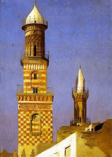 Minaretes do Cairo (Jean-Leon Gerome) - Reprodução com Qualidade Museu