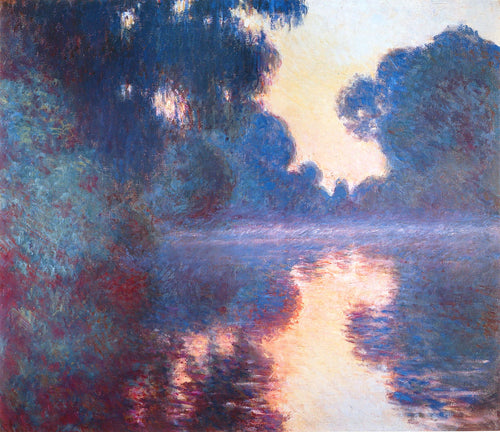 Manhã enevoada no Sena em Bue (Claude Monet) - Reprodução com Qualidade Museu