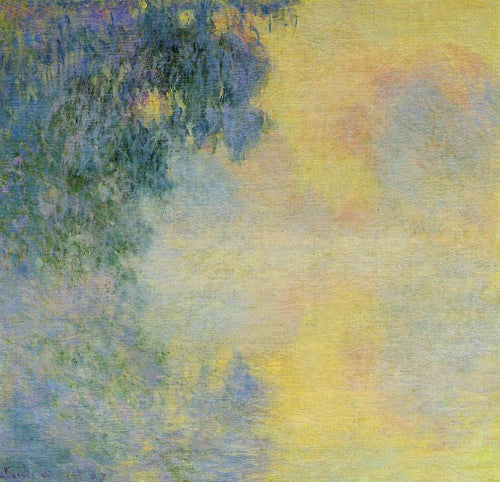 Manhã enevoada no Sena, nascer do sol (Claude Monet) - Reprodução com Qualidade Museu