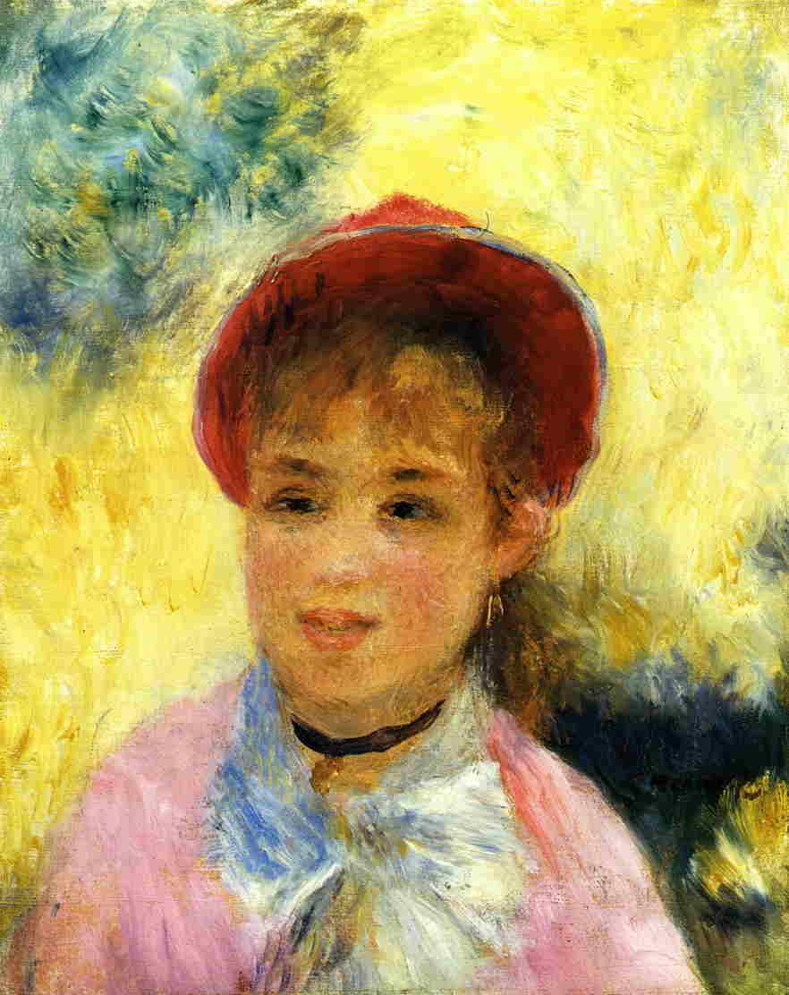 Modele do Moulin De La Galette (Pierre-Auguste Renoir) - Reprodução com Qualidade Museu