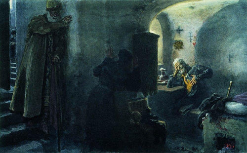Monge Filaret aprisionado no mosteiro Antonievo-Siyskiy