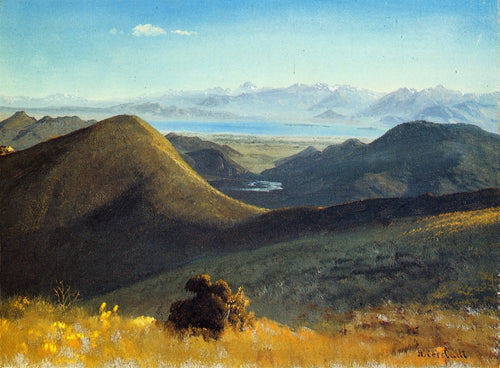 Mono-Lake, Sierra Nevada, Califórnia, 1872 (Albert Bierstadt) - Reprodução com Qualidade Museu
