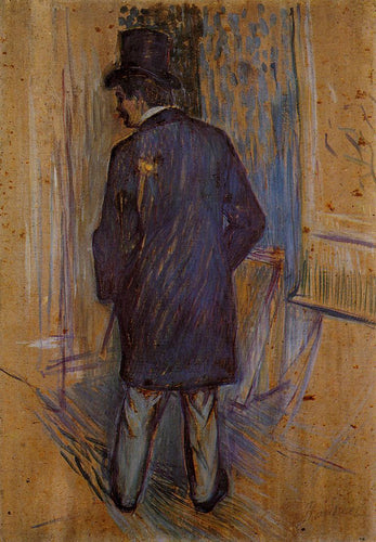 Monsieur Louis Pascal da parte traseira (Henri de Toulouse-Lautrec) - Reprodução com Qualidade Museu