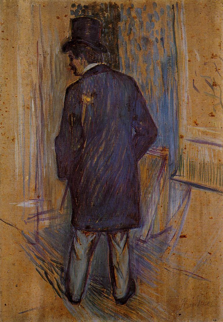 Monsieur Louis Pascal da parte traseira (Henri de Toulouse-Lautrec) - Reprodução com Qualidade Museu