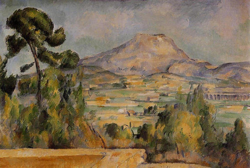 Planície de Mont Sainte-Victoire (Paul Cézanne) - Reprodução com Qualidade Museu
