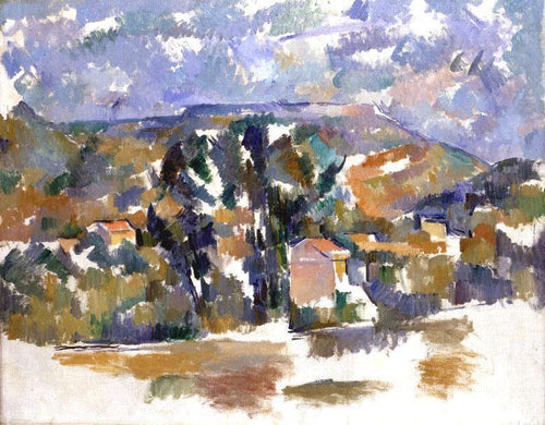 O Monte Sainte Victoire, visto de Les Lauves (Paul Cézanne) - Reprodução com Qualidade Museu