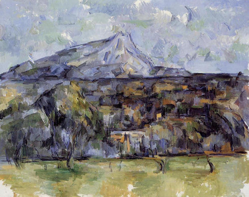 O Monte Sainte Victoire, visto de Les Lauves (Paul Cézanne) - Reprodução com Qualidade Museu