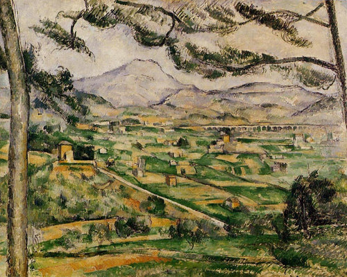 Monte Sainte Victoire com Pinheiro Grande (Paul Cézanne) - Reprodução com Qualidade Museu