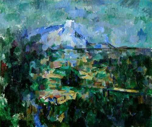 Montagne Sainte Victoire de Lauves (Paul Cézanne) - Reprodução com Qualidade Museu