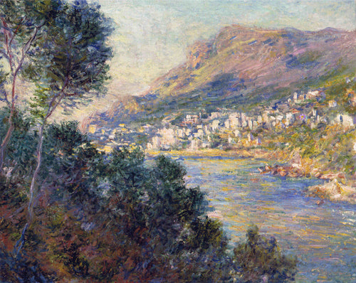 Monte Carlo visto de Roquebrune (Claude Monet) - Reprodução com Qualidade Museu