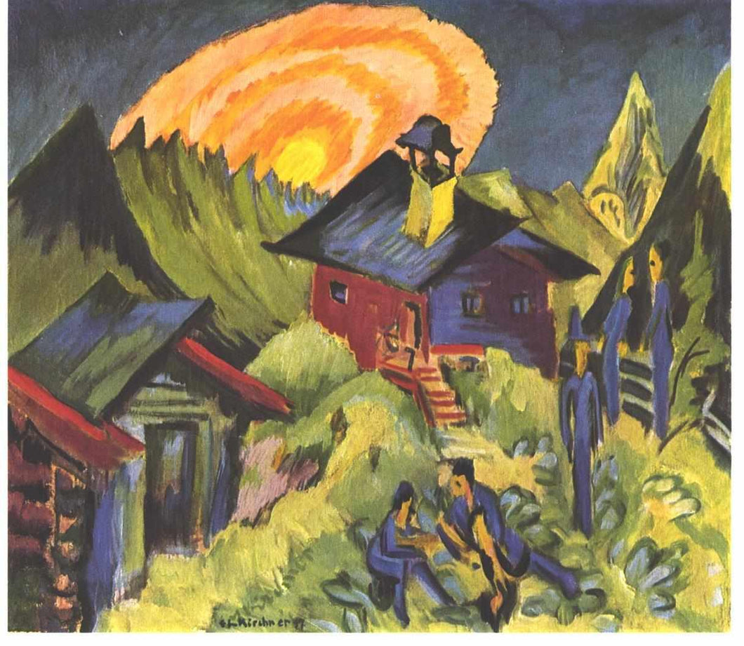 Lua Nascente no Stafelalp - Ernst Ludwig Kirchner