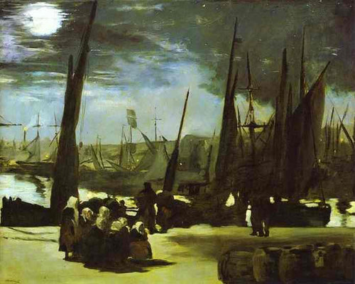 Luar no porto de Boulogne (Edouard Manet) - Reprodução com Qualidade Museu