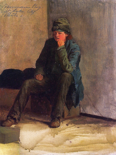Menino Mórmon, Salt Lake City (Albert Bierstadt) - Reprodução com Qualidade Museu