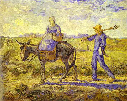 Manhã indo para o trabalho (Vincent Van Gogh) - Reprodução com Qualidade Museu