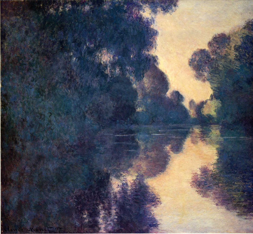 Manhã no Sena, tempo claro (Claude Monet) - Reprodução com Qualidade Museu