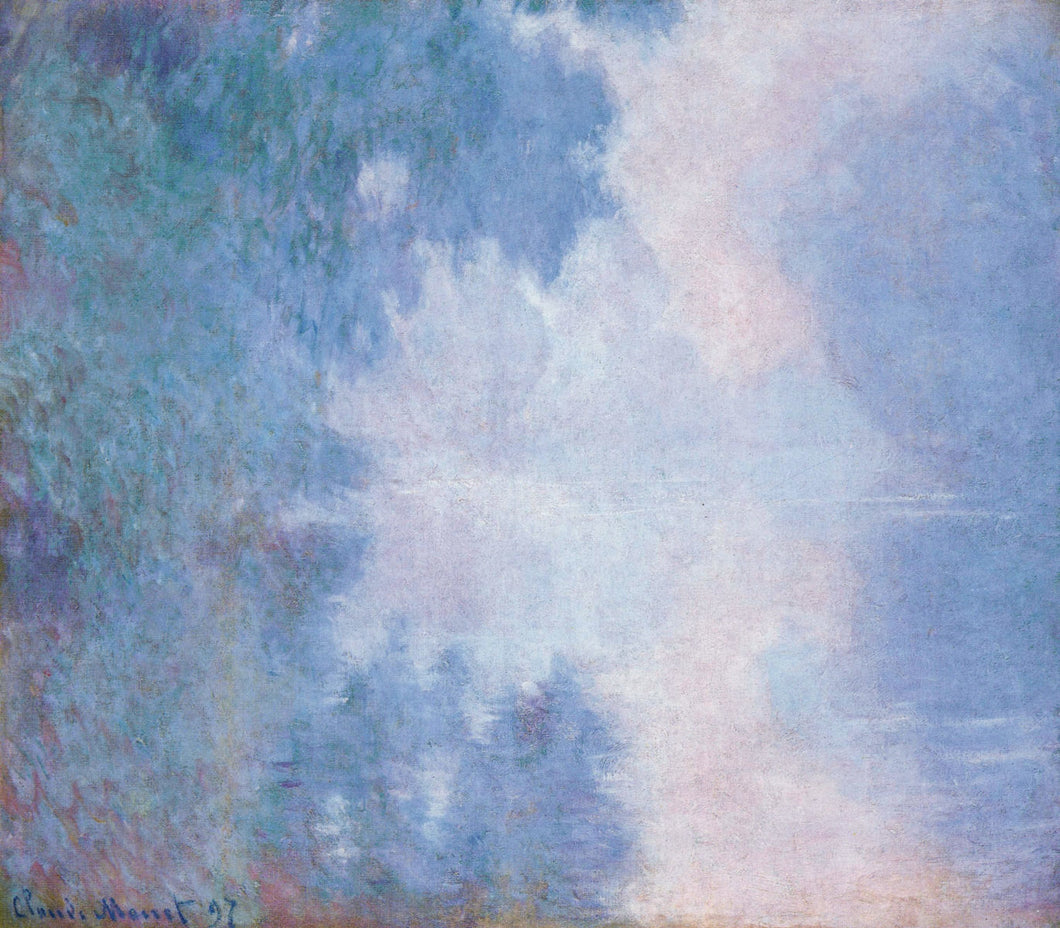 Manhã no Sena, Névoa (Claude Monet) - Reprodução com Qualidade Museu