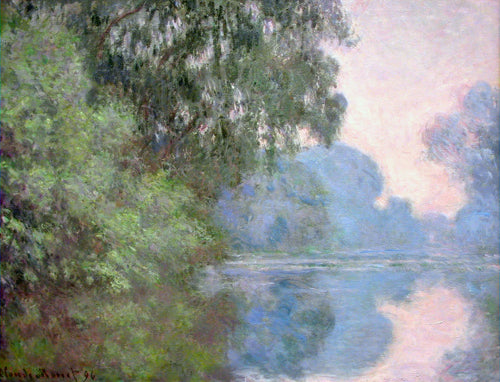 Manhã no Sena perto de Giverny (Claude Monet) - Reprodução com Qualidade Museu