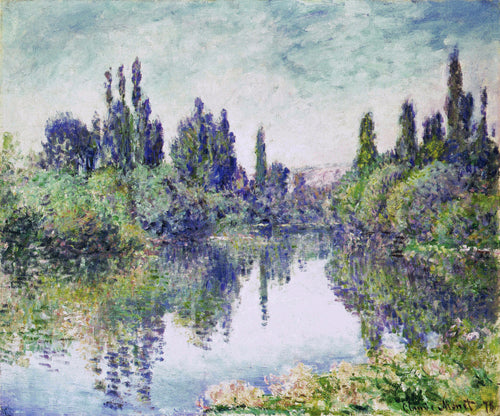 Manhã no Sena perto de Vetheuil (Claude Monet) - Reprodução com Qualidade Museu