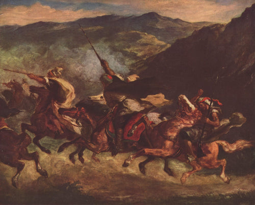 Fantasia marroquina (Eugene Delacroix) - Reprodução com Qualidade Museu
