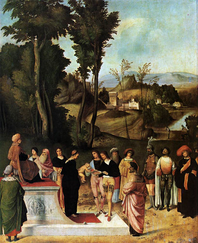 Moisés passando por um julgamento de fogo (Giorgione) - Reprodução com Qualidade Museu