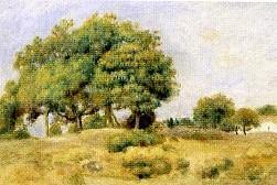 Árvores, Outono (Pierre-Auguste Renoir) - Reprodução com Qualidade Museu